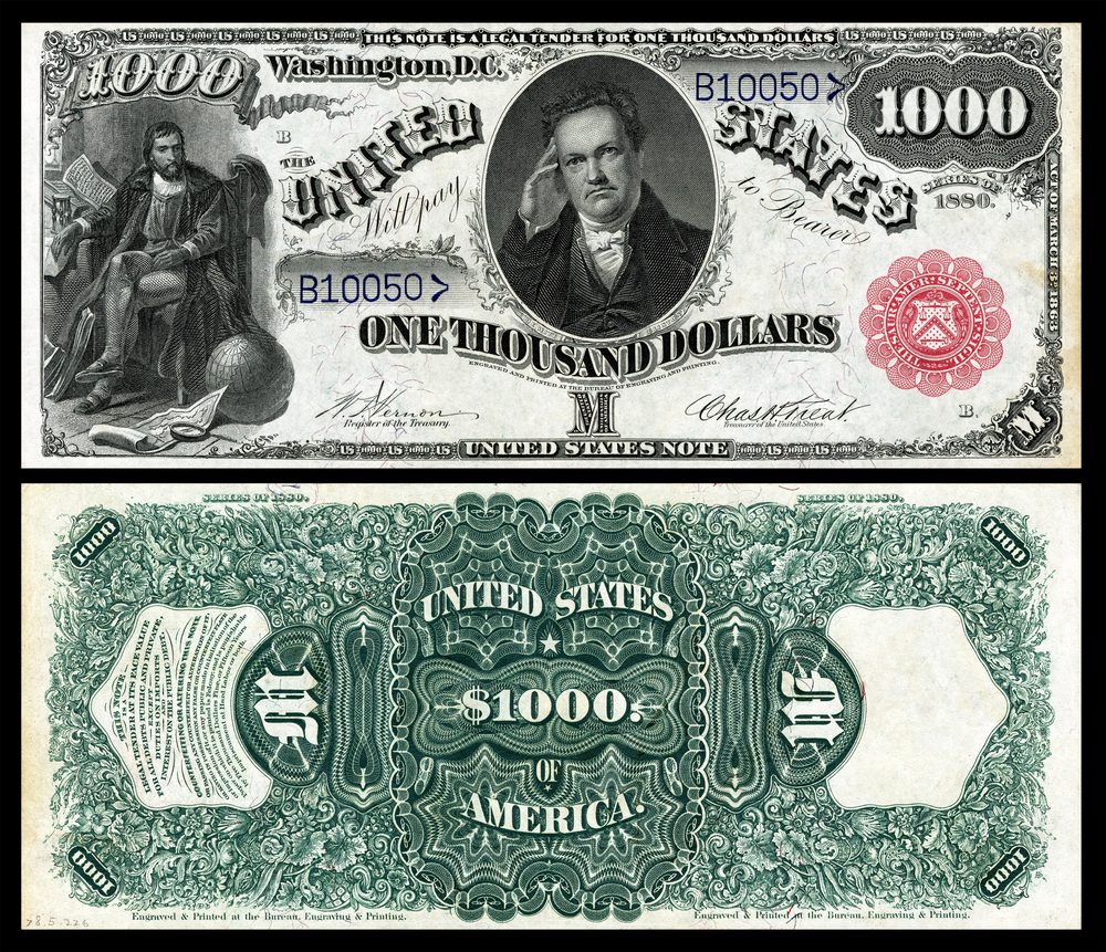 1880 1880 $1000 Legal Tender Note (Fr.187j)