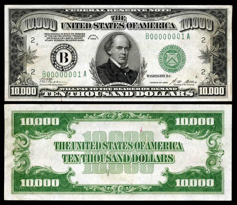 1928 1928 $10000 Federal Reserve Note (small size)