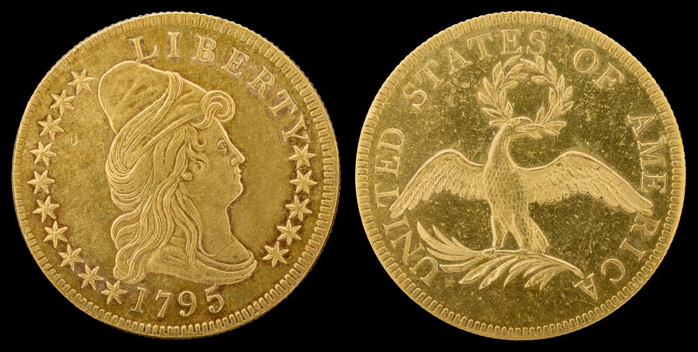 1795 1795 Eagle $10 (13 Leaves BD-1 Finest Known)