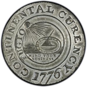 1776 1776 Continental Dollar (Pewter CURRENCEY MS63)
