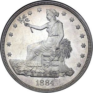 1884 1884 Trade Dollar